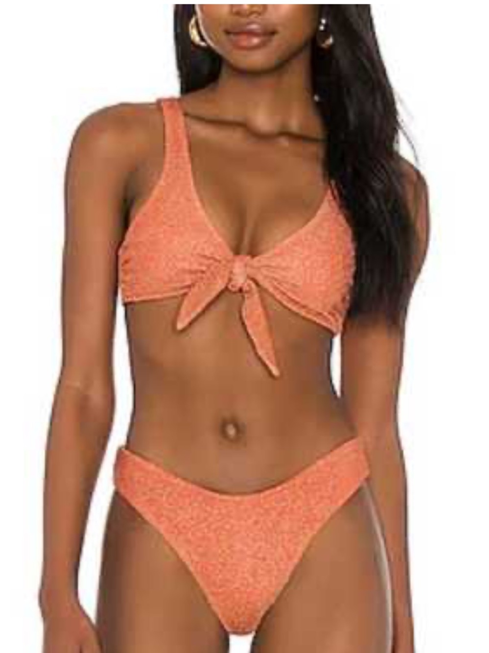 BEACH RIOT Grace Bikini Top and Vanessa Bottom in Chili Size S NWOT